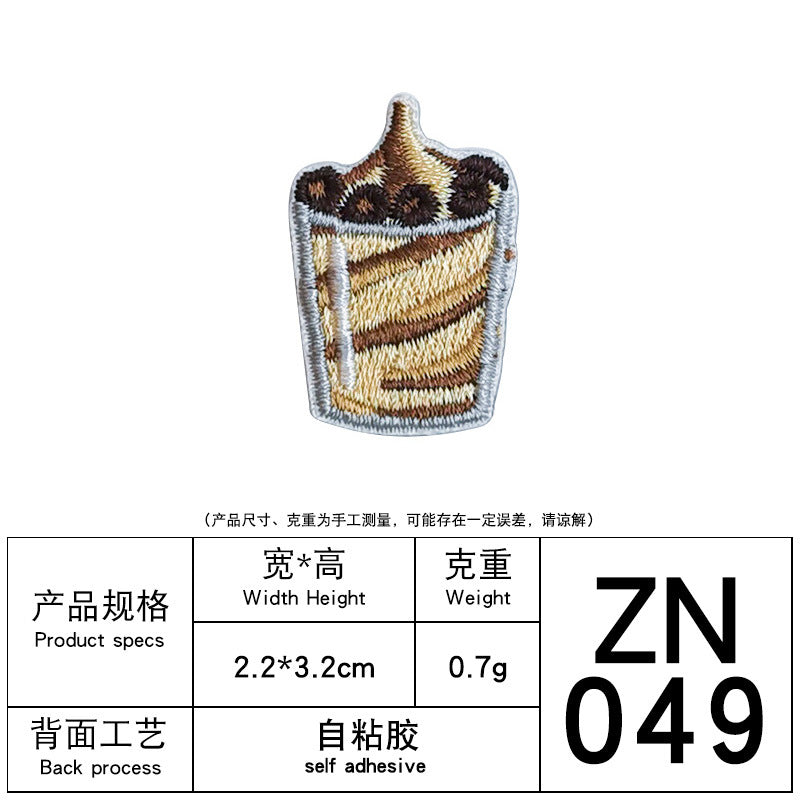 Wholesale Summer Afternoon Tea Cartoon Cloth Patch